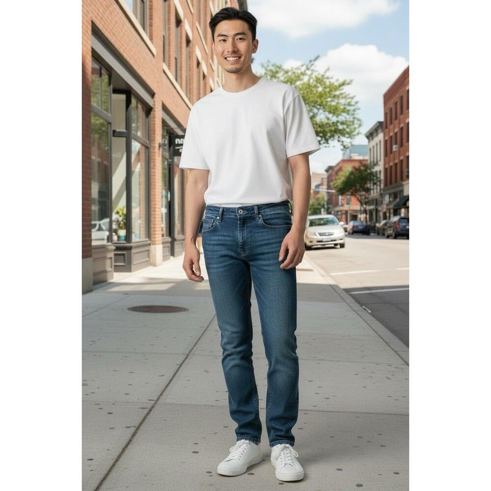 United Colors of Benetton mens 5-pocket jeans 90s collegiate sz 32/30